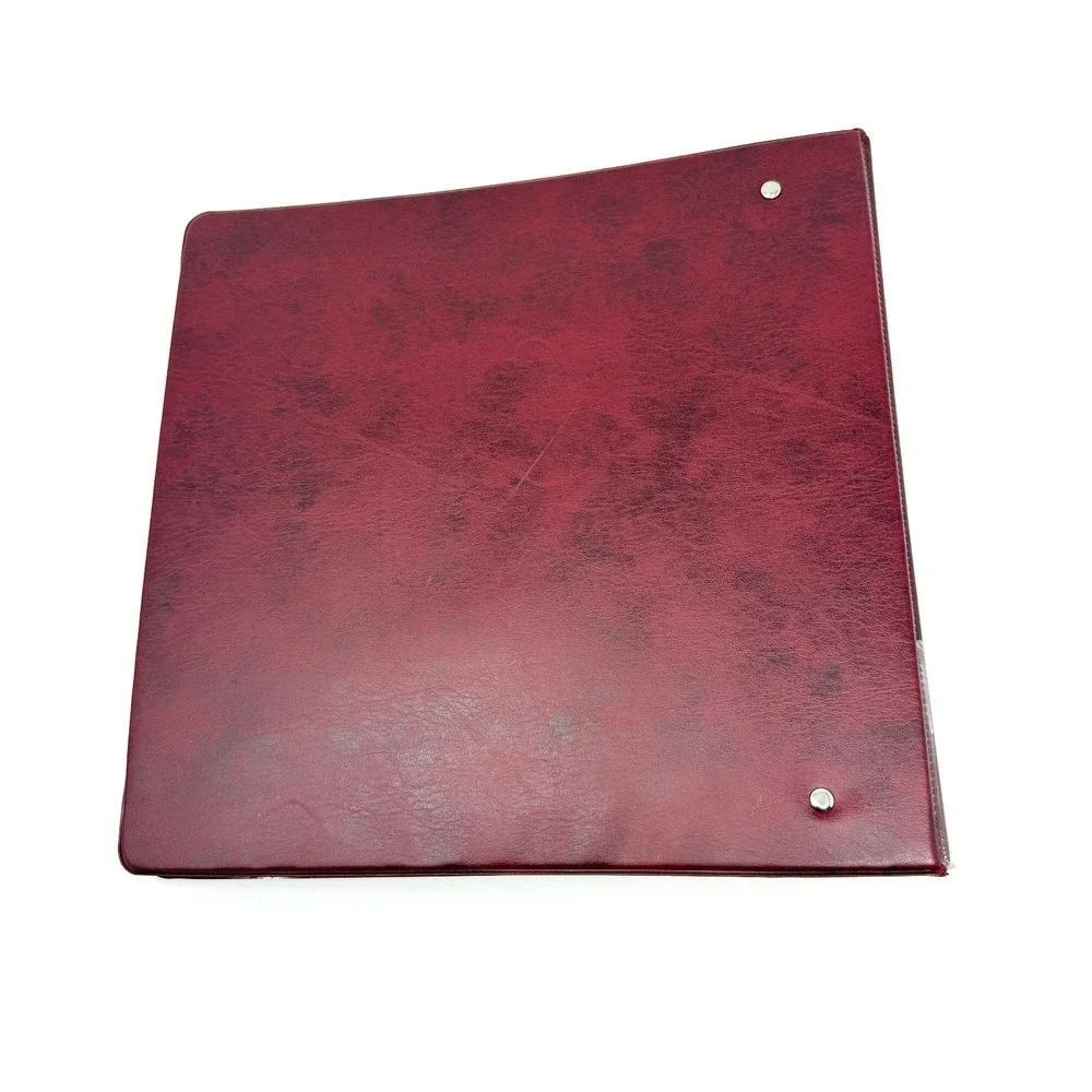Pioneer BAC-10 Baseball Card Album Binder Vintage 3 Ring Burgundy